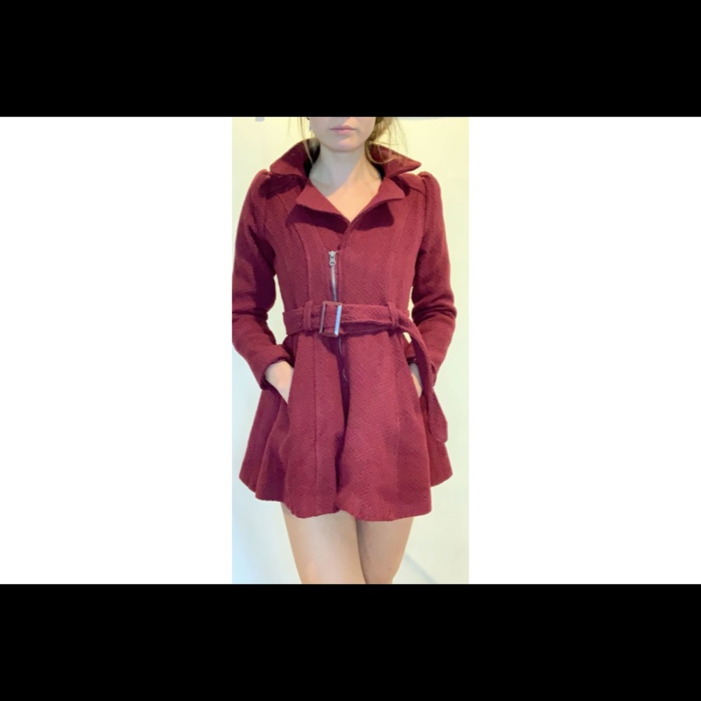 Zip up pea coat